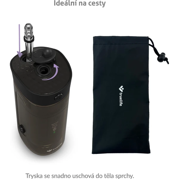 TrueLife AquaFloss Mini M50 ústna sprcha čierna - Ústne sprchy - Obrázok QTUL000K01