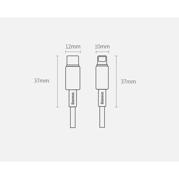Baseus Tungsten Gold USB-C/Lightning napájací kábel 20W 1m čierny - Káble a redukcie - Obrázok QVKGF00101