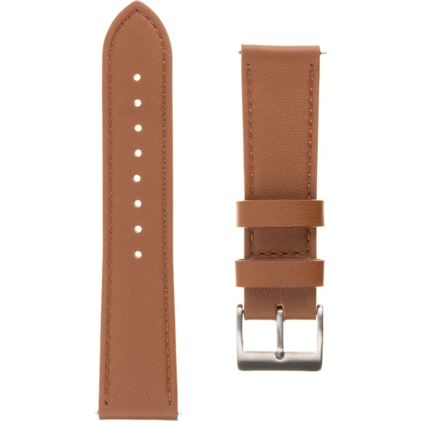 FIXED Leather Strap kožený remienok so šírkou 22mm pre smartwatch hnedý - Remienky - Hlavný obrázok