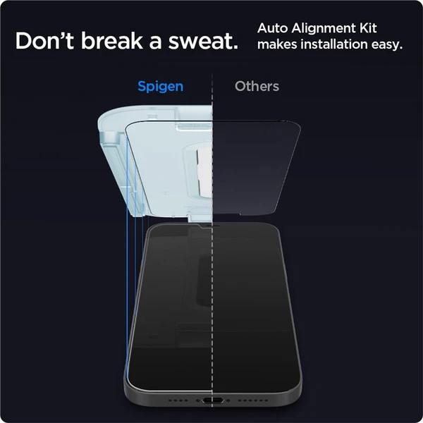 Spigen Glas tR EZ Fit tvrdené  - Ochranné fólie a sklo - Obrázok QX93200401