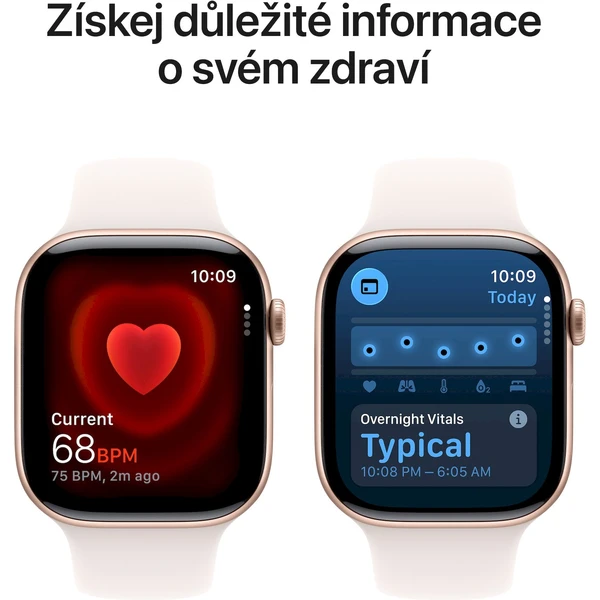 Apple Watch Series 11 Cellular (42mm) Zlatý Titan so svetlo rumeným športovým remienkom M/L - Inteligentné hodinky - Obrázok QXRH000K01