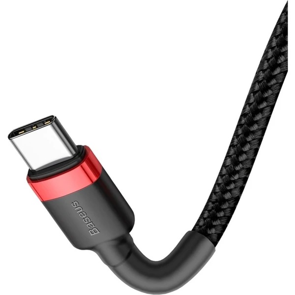 Baseus Cafule USB-C/USB-C napájací kábel 60W 1m červený/čierny - Káble a redukcie - Obrázok QY95300401