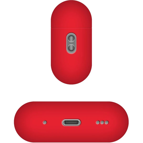 FIXED Silky silikónové puzdro pre Apple AirPods Pro/Pre 2 červené - Puzdra - Obrázok QYS1000601