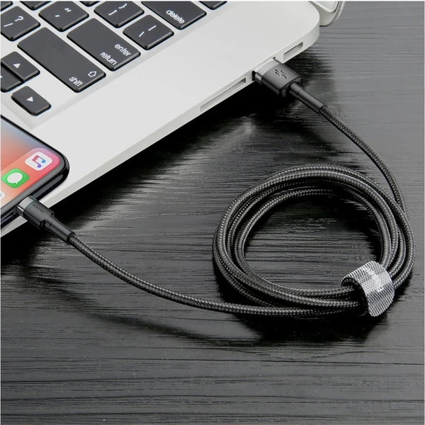 Baseus Cafule USB-A/Lightning napájací kábel 0,5m čierny - Káble a redukcie - Obrázok QZ95300401