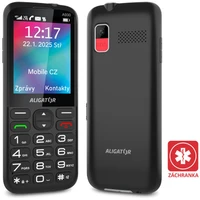 Aligator A930 GPS 4G Senior mobilný telefón s aplikáciou Záchranka (s nabíjacím stojanom) čierny - Mobilné telefóny
