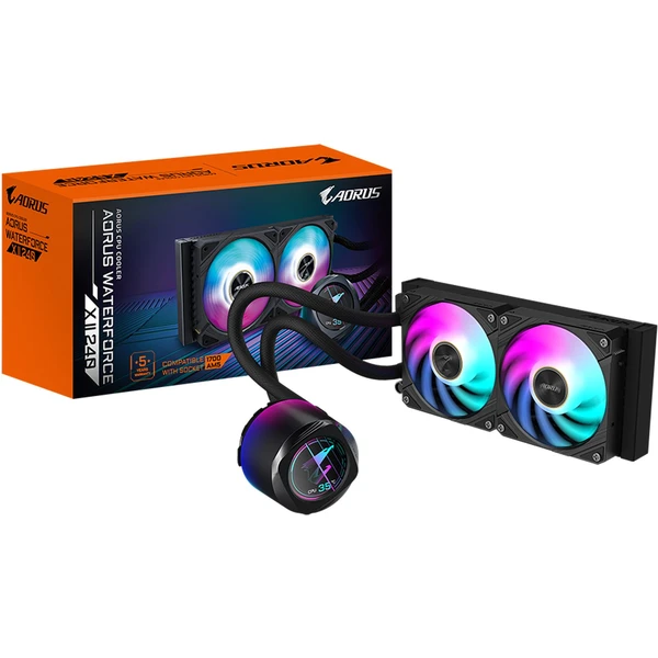 GIGABYTE AORUS WATERFORCE II 240 vodný chladič  - Chladiče - Obrázok R0C5000K01