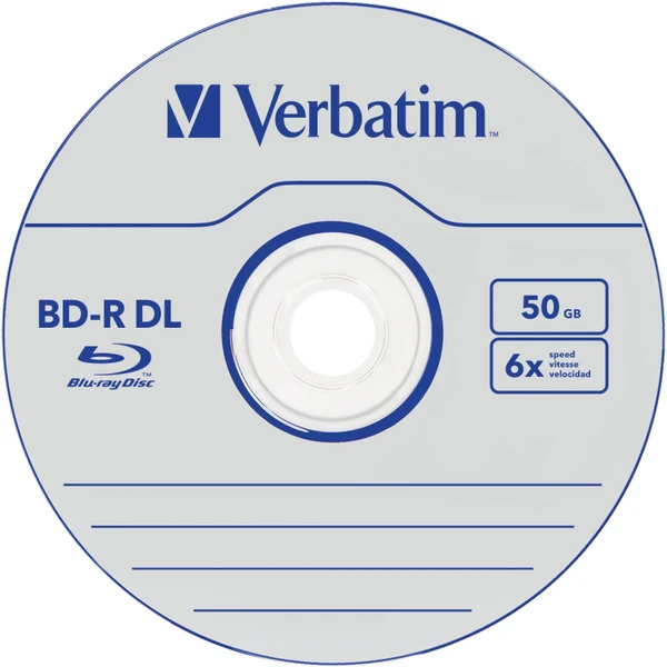VERBATIM BD-R(10 ks) DualLayer/spindle/6X/50GB - Optické disky - Obrázok R0G2000K01