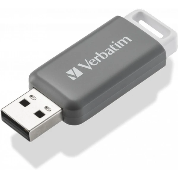 VERBATIM Flash Disk 128GB DataBar USB 2.0 Drive, sivý - Flashdisky - Obrázok R0R2000P01