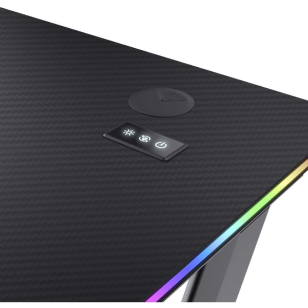 Trust GXT709 Luminius RGB herný stôl čierny - Stoly - Obrázok R0XD000O01