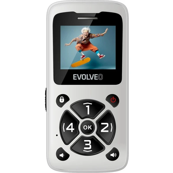 EVOLVEO EasyPhone ID mobilný telefón pre seniorov biely - Mobilné telefóny - Obrázok R13F000P01