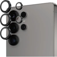 PanzerGlass® Hoops® Samsung Galaxy S25 Ultra čierne ochranné krúžky pre šošovky fotoaparátu - Ochranné fólie a sklo