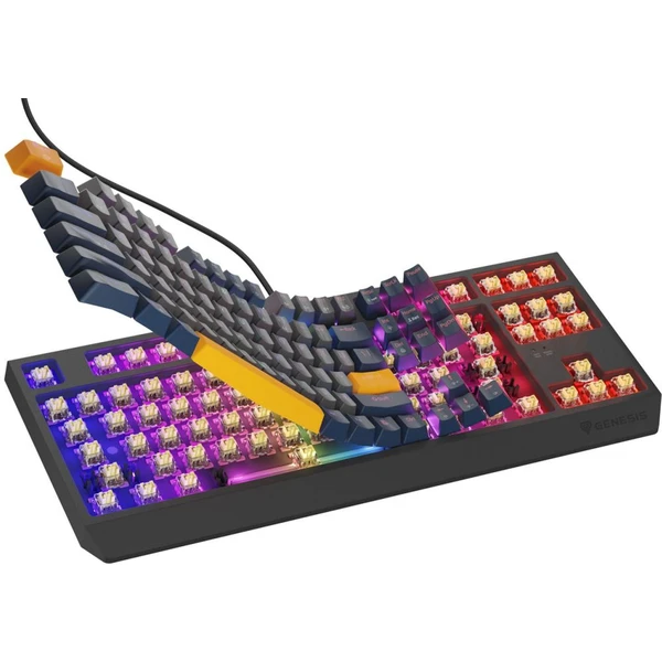 Genesis THOR 230 TKL Naval Blue Negative RGB mechanická klávesnica - Klávesnice - Obrázok R1I5000O01