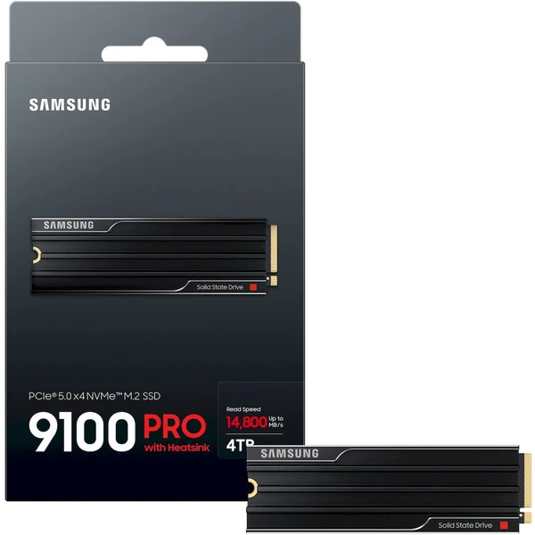 Samsung 9100 PRO Heatsink SSD M.2 - 4TB - SSD - Obrázok R1QF000N01