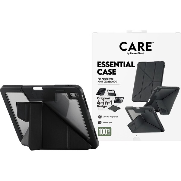 PanzerGlass® CARE 4v1 Essential puzdro Apple iPad Air 11" (2025/2024) čierne - Puzdra - Obrázok R1XL000K01