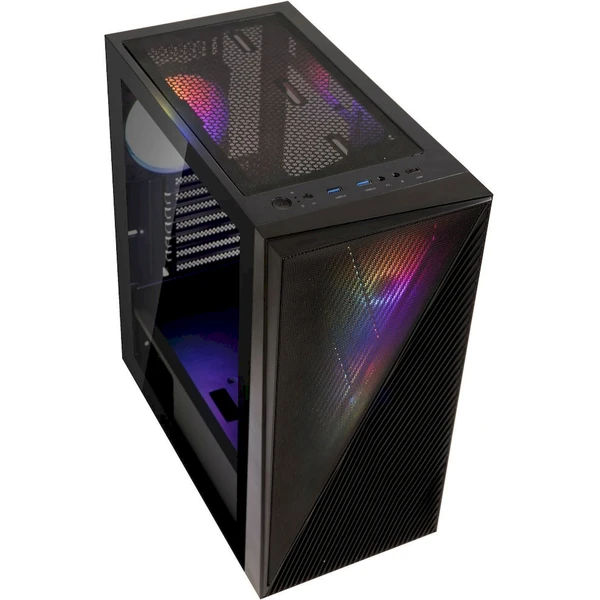 BitFenix ??skriňa Helios / ATX / 3x120mm RGB fan / 2xUSB 3.0 / USB 2.0 / tvrdené sklo / čierna - Počítačové skrine - Obrázok R22E000N01