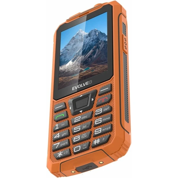 EVOLVEO StrongPhone Z6 vodotesný odolný Dual SIM telefón oranžový - Mobilné telefóny - Obrázok R23F000P01