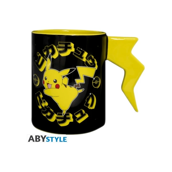 3D Hrnček Abysse Corp Pokémon - Pikachu Lightening Bolt 460 ml - Hrnčeky - Hlavný obrázok