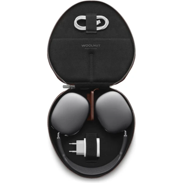 Woolnut Leather kožené puzdro pre AirPods Max hnedé - Puzdra - Obrázok R2KR100501