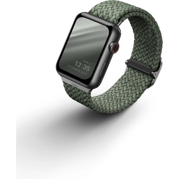 UNIQ Aspen Braided remienok Apple Watch 42/41/40/38mm zelený - Remienky - Hlavný obrázok