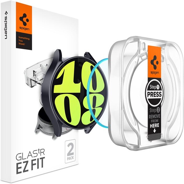 Spigen Glass tR EZ Fit 2 Pack ochranné sklo pre Samsung Galaxy Watch6 44mm