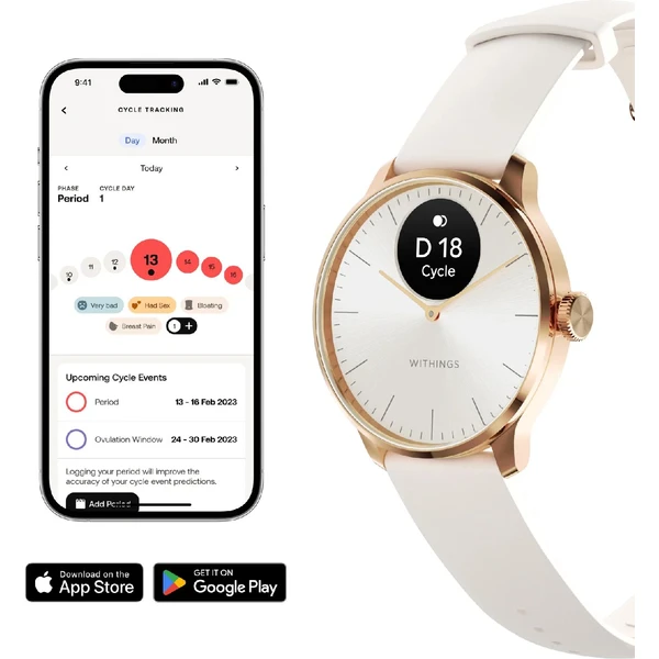 Withings ScanWatch Light 37mm Sand - Inteligentné hodinky - Obrázok R3E7000701