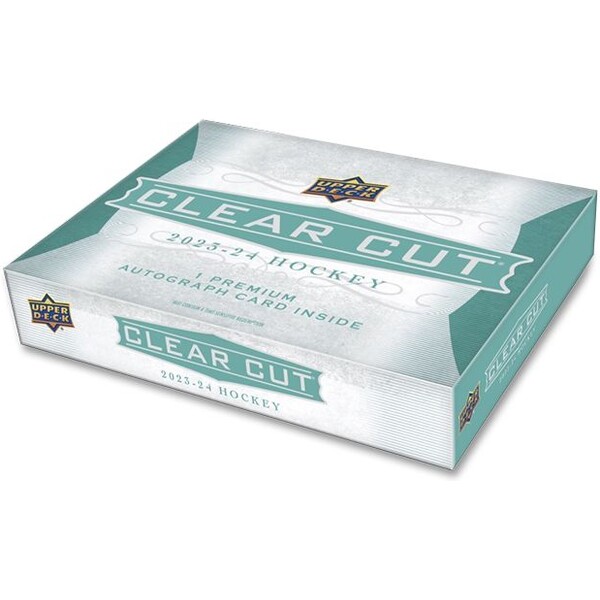 Hokejové karty 2023-24 Upper Deck Clear Cut Hockey Hobby Box