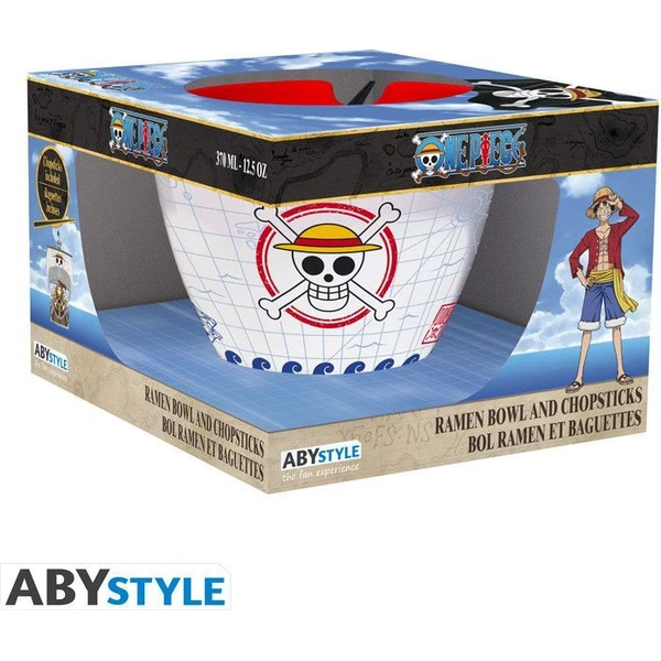 Miska na ramien s paličkami One Piece - Monkey D. Luffy 370 ml - Misky - Obrázok R3YM000K01