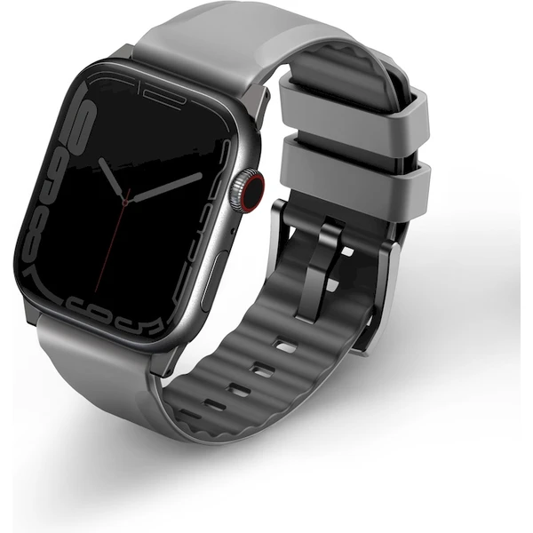UNIQ Linus AiroSoft silikónový remienok Apple Watch 42/41/40/38mm sivý - Remienky - Obrázok R435000K01