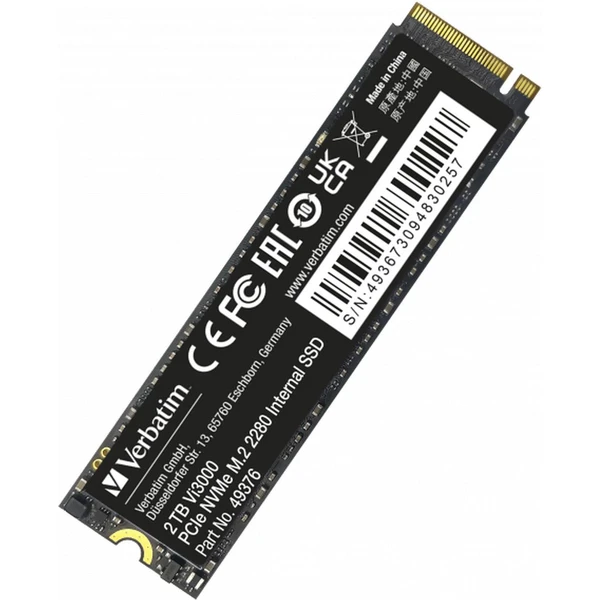 VERBATIM SSD Vi3000 Internal PCIe NVMe M.2 SSD 2TB - SSD - Obrázok R463000O01