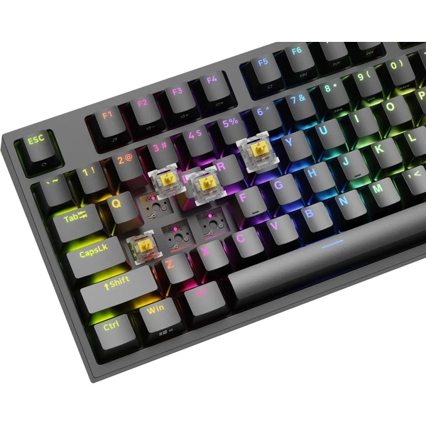 Genesis THOR 404 herná mechanická klávesnica Gateron Yellow Pro/US layout/Čierna - Klávesnice - Obrázok R4M0000P01
