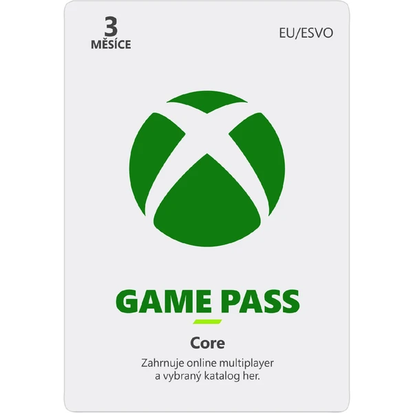 Microsoft Xbox Game Pass Core 3 mesiace (AT) - Digitálne kredity - Hlavný obrázok