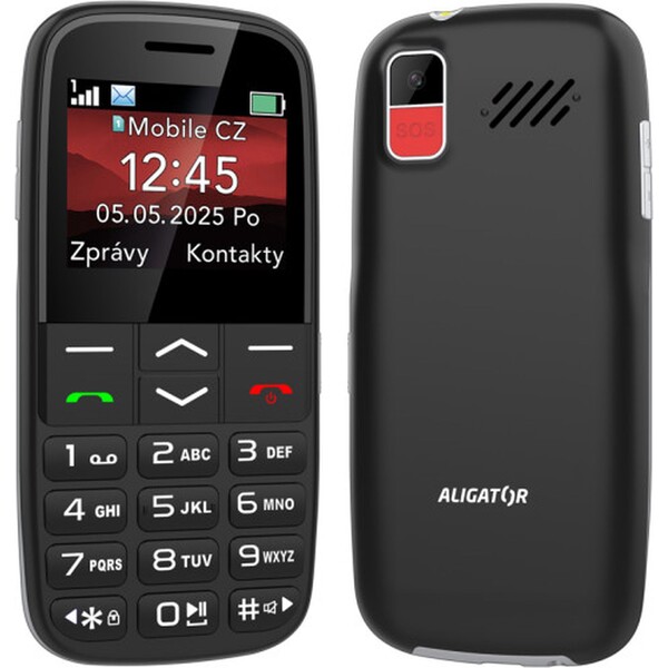 ALIGATOR A770 Senior + stolná nabíjačka čierny