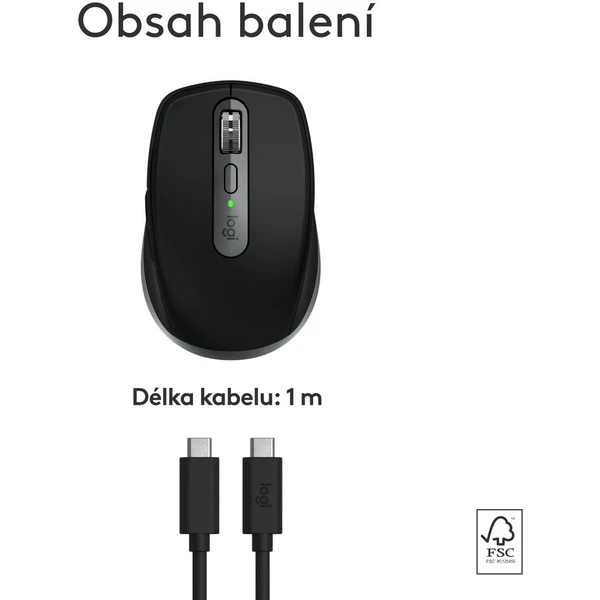 Logitech MX Anywhere 3S for Mac myš vesmírne šedá - Myši - Obrázok R545000J01