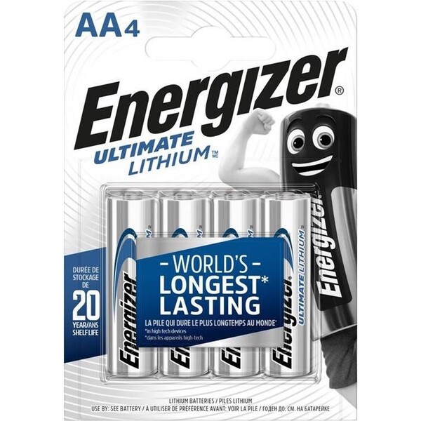 Energizer FR6/4BP Ultimate Lítium AA, 4 ks