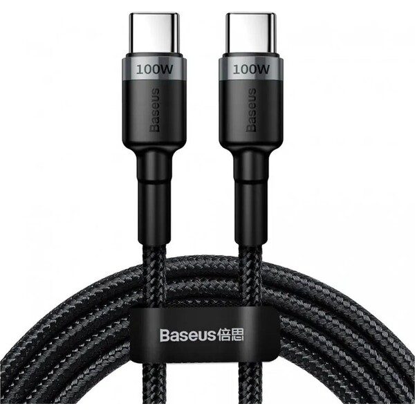 Baseus Dátový kábel Cafule USB-C PD2.0 100W 2m 20V 5A šedo-čierny