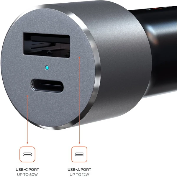Satechi 72W Type-C PD Car Charger nabíjačka do auta vesmirně šedá - Nabíjačky - Obrázok R5RX000501