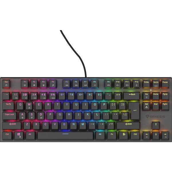 Genesis THOR 303 TKL Outemu Red mechanická klávesnica CZ/SK čierna
