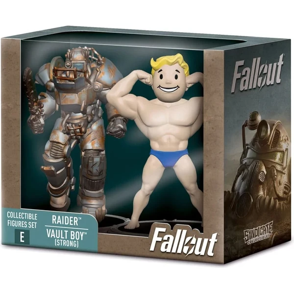 Set dvoch figúrok Syndicate Collectibles Fallout - Raider & Vault Boy (Strong) 7 cm (Set E) - Figúrky - Obrázok R5UG000N01