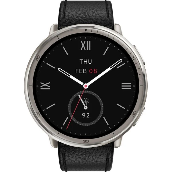 Amazfit Active 2 NFC kožené múdre hodinky čierne - Inteligentné hodinky - Obrázok R6IC000O01