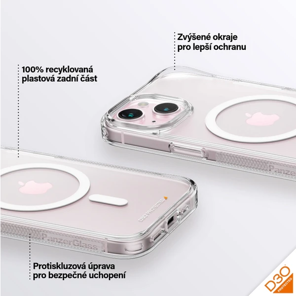 PanzerGlass HardCase MagSafe D30 Apple iPhone 15 - Puzdra - Obrázok R6TS100501