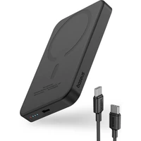 Baseus Power banka Mini s bezdrôtovým nabíjaním 5000 mAh 20W USB-C čierna - Powerbanky