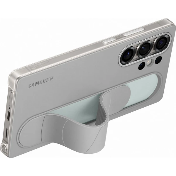 Samsung Standing Grip Case kryt s pútkom Galaxy S25 Ultra sivý - Puzdra - Obrázok R7CC000J01