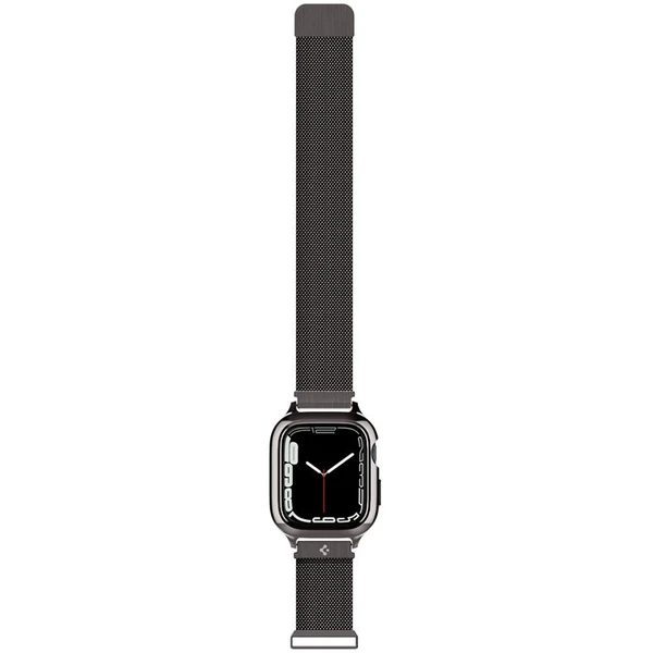 Spigen Metal Fit Pro remienok s puzdrom Apple Watch 9/8/7 (45mm) grafitový - Remienky - Obrázok R7D5000L01