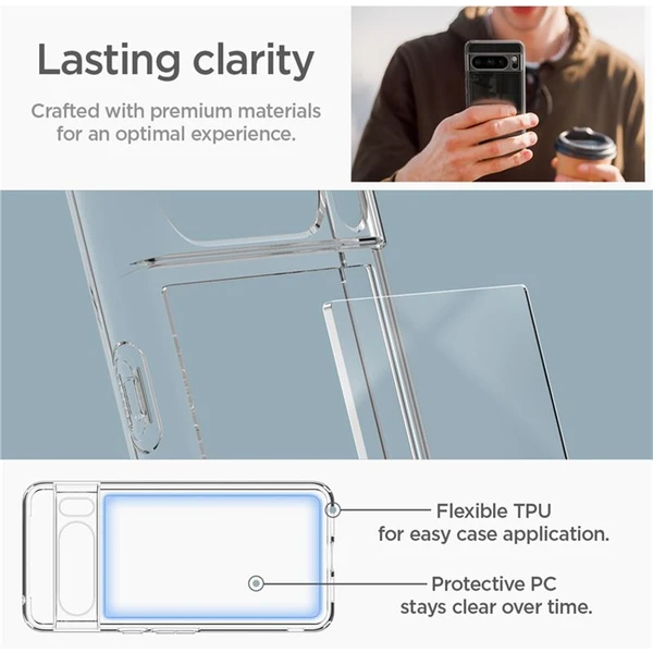 Spigen Ultra Hybrid kryt pre Google Pixel 8 Pro Číra - Puzdra - Obrázok R7SA000601