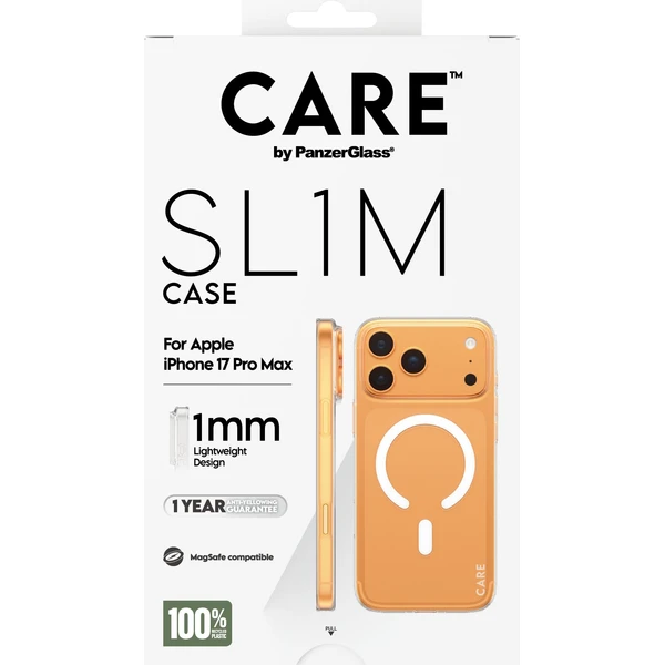 PanzerGlass® CARE SL1M (1mm) MagSafe kryt Apple iPhone 17 Pro Max číry - Puzdra - Obrázok R7XL000K01