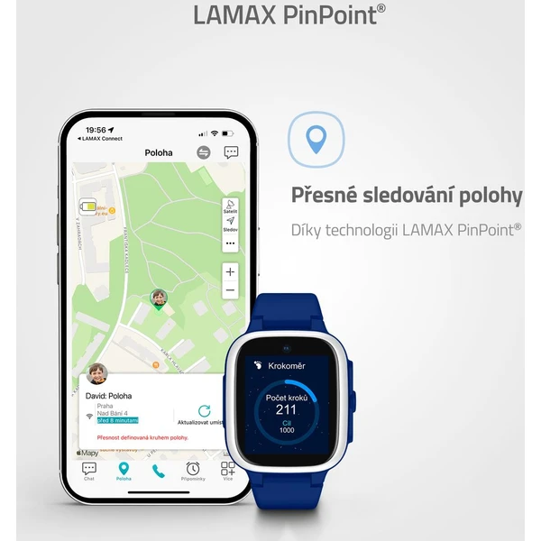 LAMAX WatchY4 Play detské hodinky modré - Inteligentné hodinky - Obrázok R829000P01