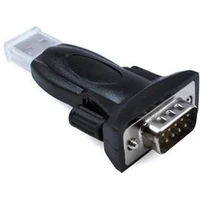 PremiumCord USB-A/COM (DE-9) redukcia čierna - Káble a redukcie