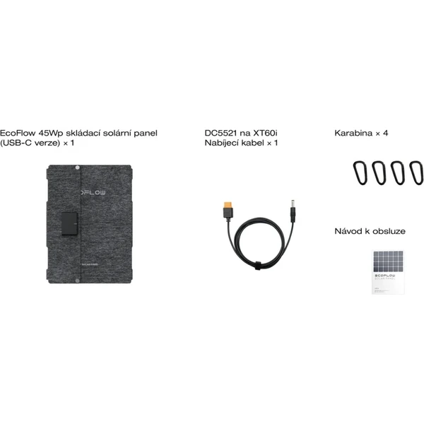 EcoFlow 45W solárny panel (Typ-C) - Solárne panely - Obrázok R9BF000O01