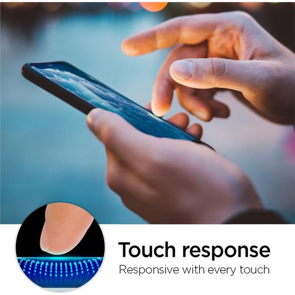 Spigen 2,5D tvrdené sklo Align FC Apple iPhone 11/XR čierne - Ochranné fólie a sklo - Obrázok R9CM000301
