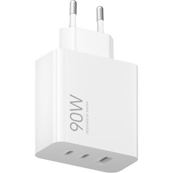 E-shop Xiaomi 90W HyperCharge Power Adapter 2x USB-C, 1x USB-A biely